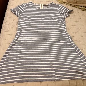 Sail to Sable  Blue and White Dress